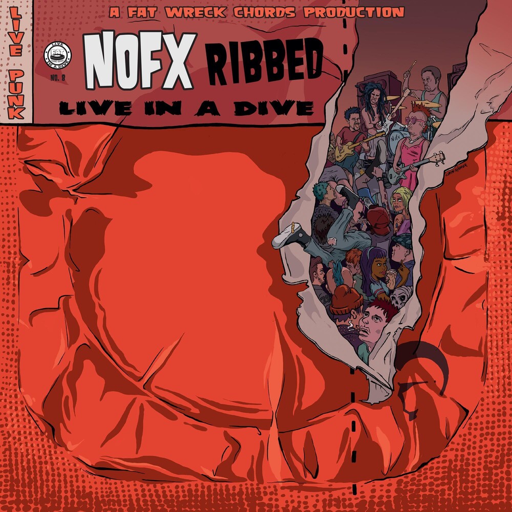 the album cover for NOFX - Ribbed: Live In A Dive [LP]