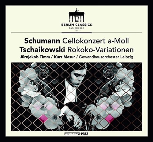 the album cover for Tchaikovsky / Schumann / Timm - Schumann & Tchaikovsky: Cello Concerto and Rococo Variations