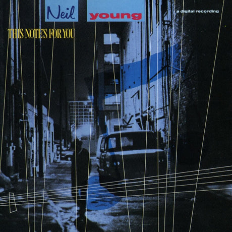 the album cover for Neil Young - This Note's For You [LP]
