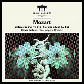 the album cover for Mozart / Suitner / Dresden - Mozart: Symphonies KV543 & KV550