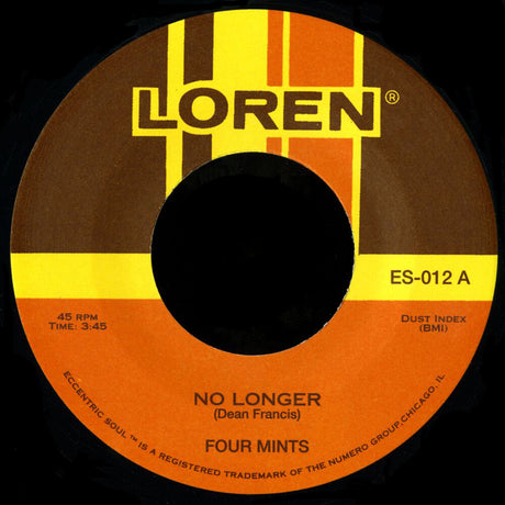 the album cover for Four Mints - No Longer/Endlessly