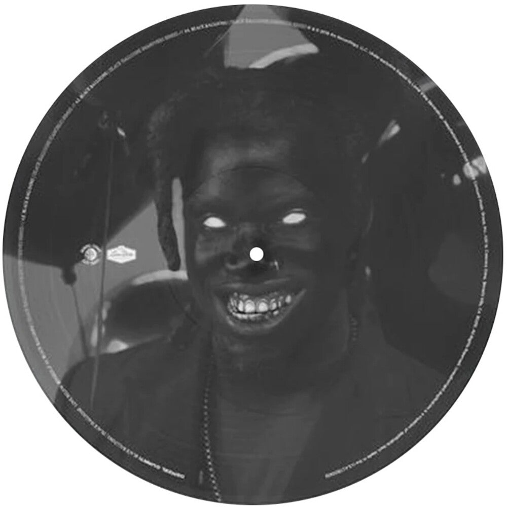 the album cover for Denzel Curry - BLACK BALLOONS | 13LACK 13ALLOONZ (Remixes) [Limited Edition Picture Disc 12in Single]
