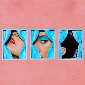 the album cover for Midnight Sister - Saturn Over Sunset (Blue) [Colored Vinyl] [Limited Edition]