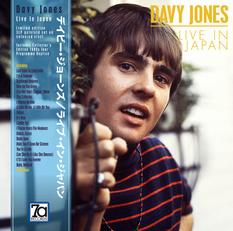 the album cover for Davy Jones - Live In Japan (Red, White & Blue Vinyl)