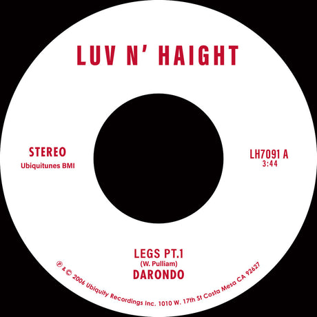 the album cover for Darondo - Legs Pt. 1 / Let My People Go