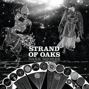 the album cover for Strand Of Oaks - Dark Shores (Black & White Splatter Vinyl)
