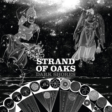 the album cover for Strand Of Oaks - Dark Shores (Black & White Splatter Vinyl)
