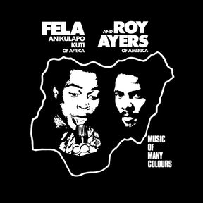 the album cover for Fela Kuti - Music Of Many Colours