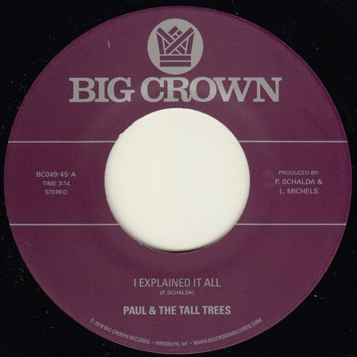 Mattison Paul & Tall Trees - I Explained It All / Watch Out [7" Vinyl]