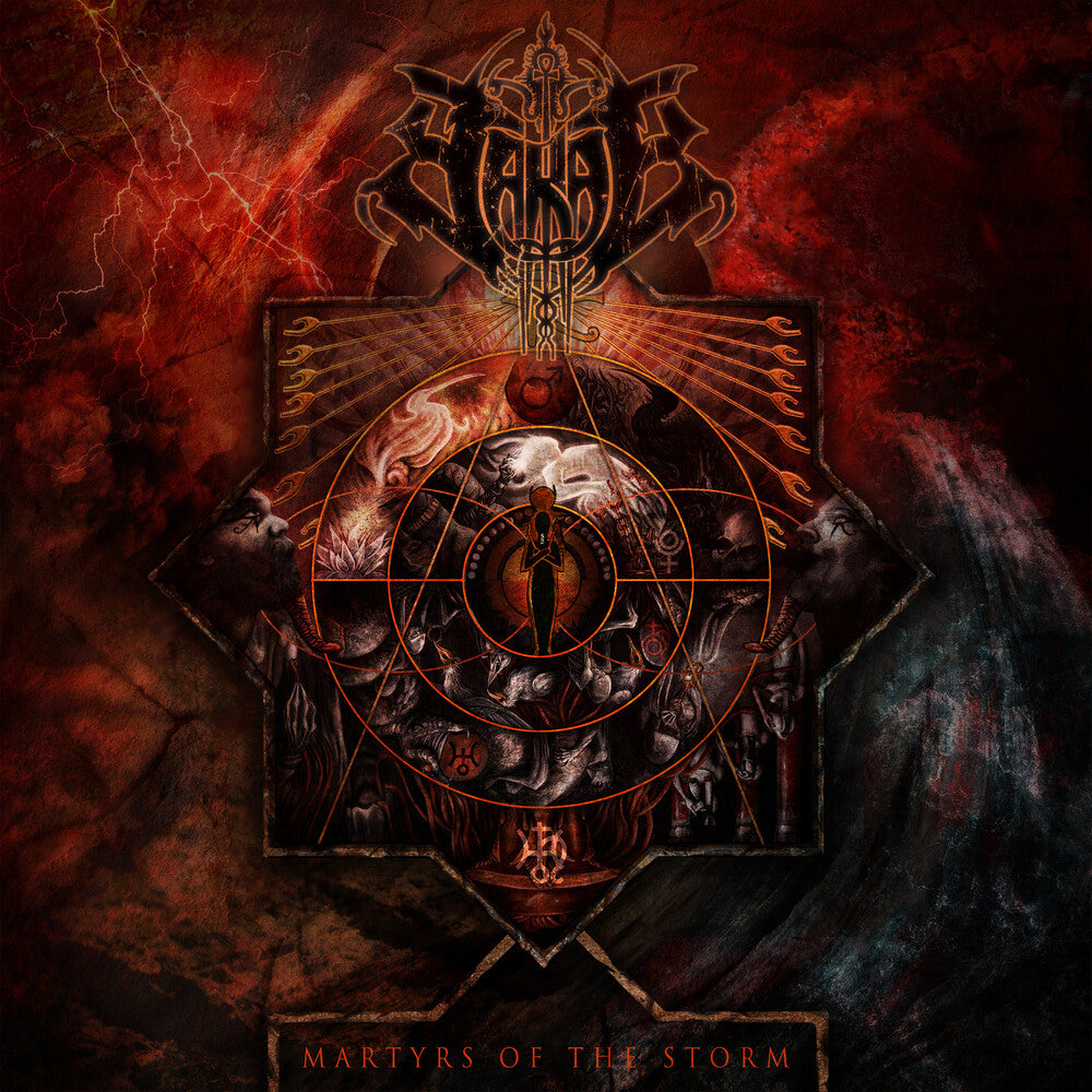 the album cover for Scarab - Martyrs Of The Storm
