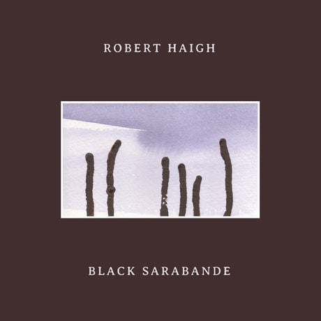 the album cover for Robert Haigh - Black Sarabande