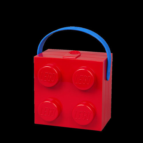 Room Copenhagen - Lego Box With Blue Handle Bright Red - Collectibles