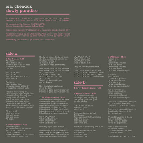 the album cover for Eric Chenaux - Slowly Paradise [LP]
