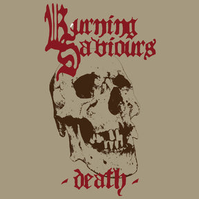 the album cover for Burning Saviours - Death (Red Vinyl)