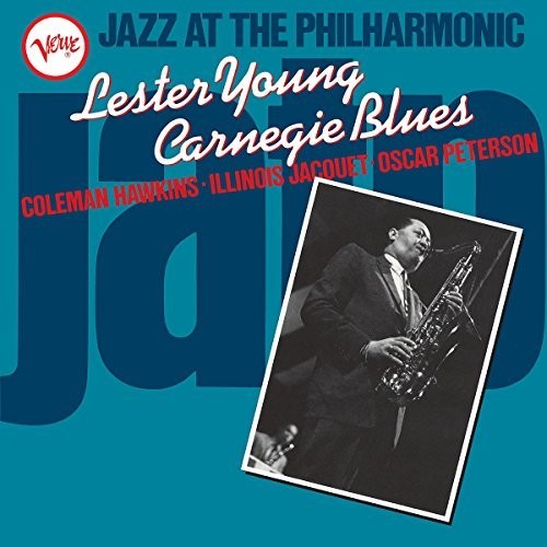 the album cover for Lester Young - Jazz At The Philharmonic: Lester Young Carnegie Blues