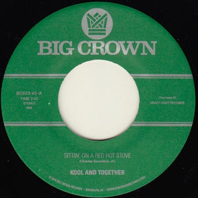 the album cover for Kool & Together - Sittin On A Red Hot Stove / Nassau Beat