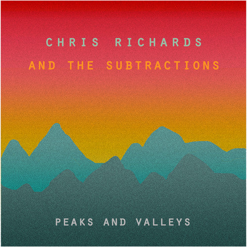 the album cover for Chris Richards & The Subtractions - Peaks & Valleys (Red) [Download Included]