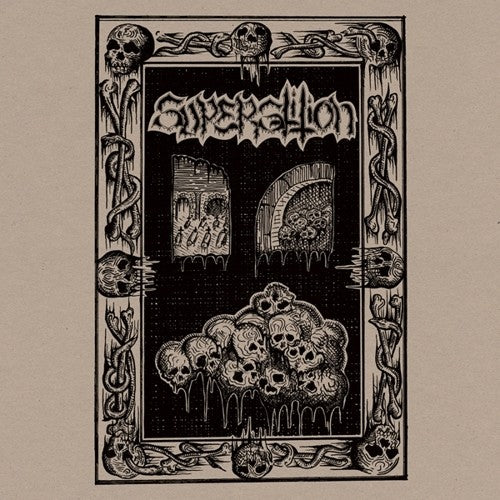 the album cover for Superstition - Surging Throng Of Evil's Might