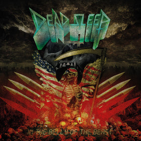 the album cover for Dead Sleep - In The Belly Of The Beast (black Vinyl)