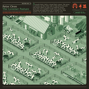 the album cover for Peter Oren - The Greener Pasture (Color Vinyl)