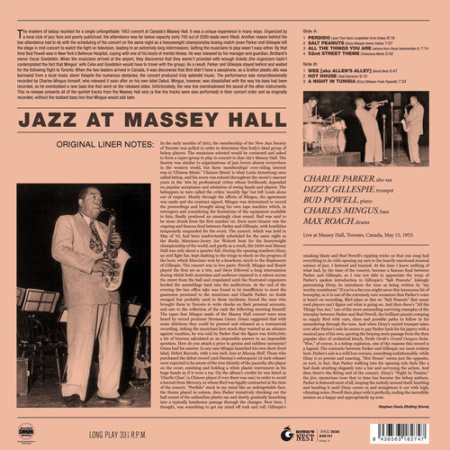 Jazz At Massey Hall [Limited 180-Gram Yellow Colored Vinyl] (Vinyl)