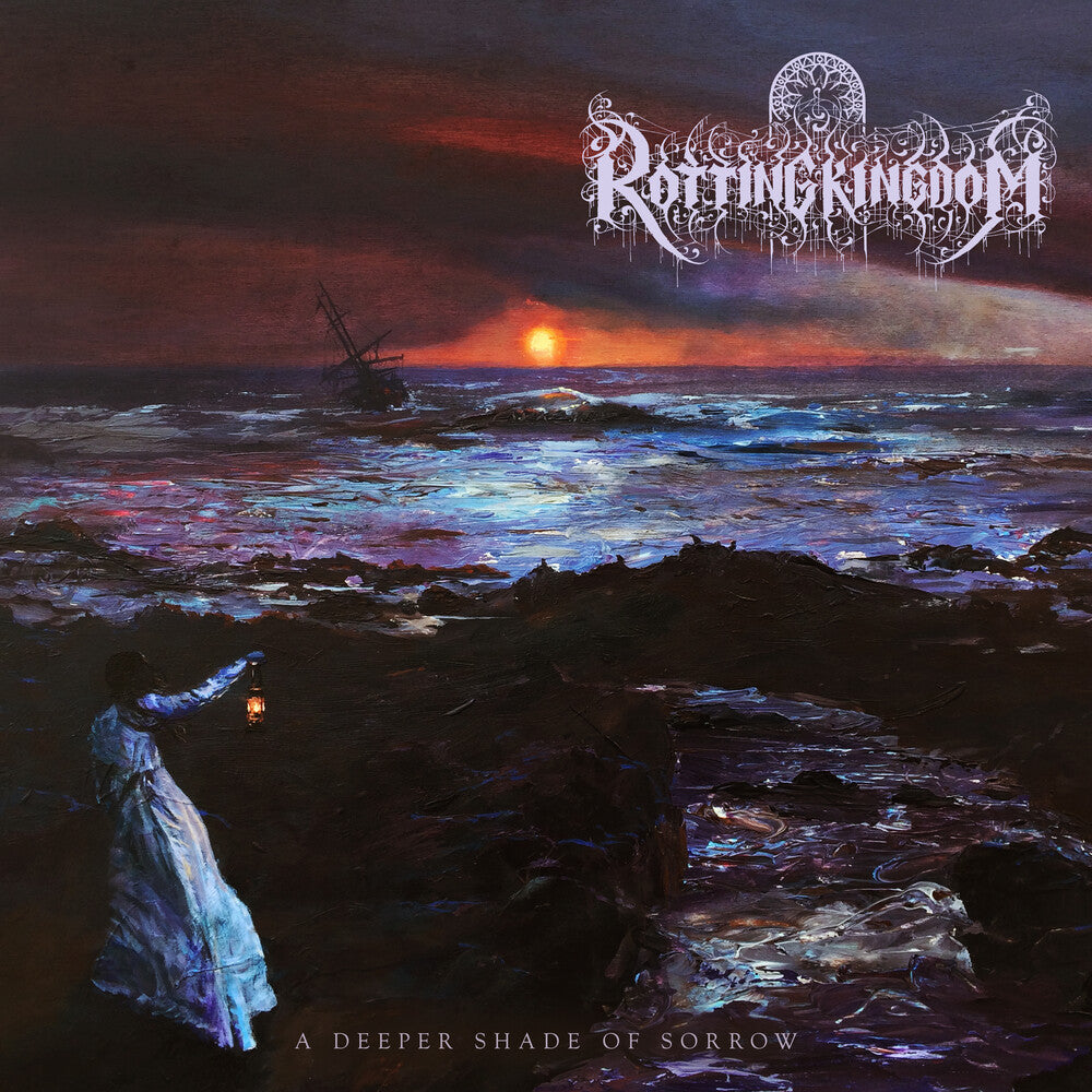 the album cover for Rotting Kingdom - Deeper Shade Of Sorrow [Colored Vinyl] (Pnk) (Purp)
