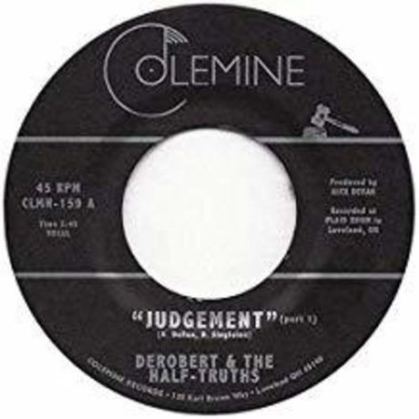 the album cover for Derobert & The Half-Truths - Judgement Pt. 1 / Judgement Pt. 2
