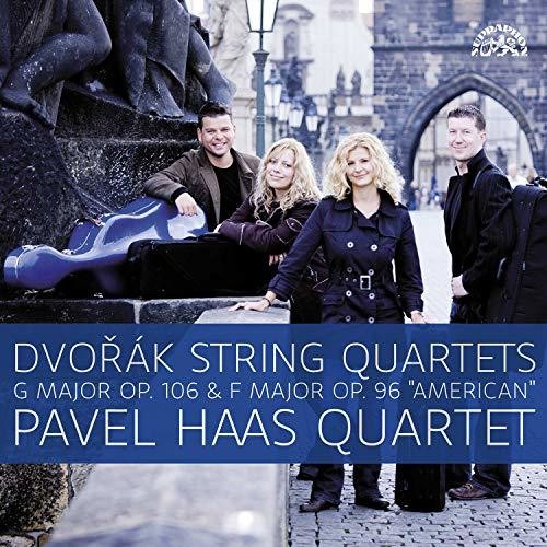 the album cover for Dvorak / Haas - String Quartets 106 & 96