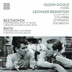 the album cover for Glenn Gould - Plays Beethoven Concerto 2 & Bach Concerto 1