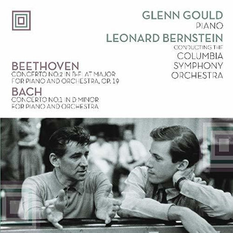 the album cover for Glenn Gould - Plays Beethoven Concerto 2 & Bach Concerto 1