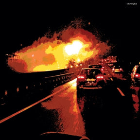 the album cover for Burning Bus - Burning Bus