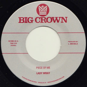 the album cover for Lady Wray - Piece Of Me / Come On In