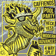 the album cover for Caffiends / Heck Yes / Modern Advances - 4 Way Split