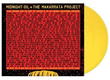 the album cover for Midnight Oil - Makarrata Project [Yellow Colored Vinyl]