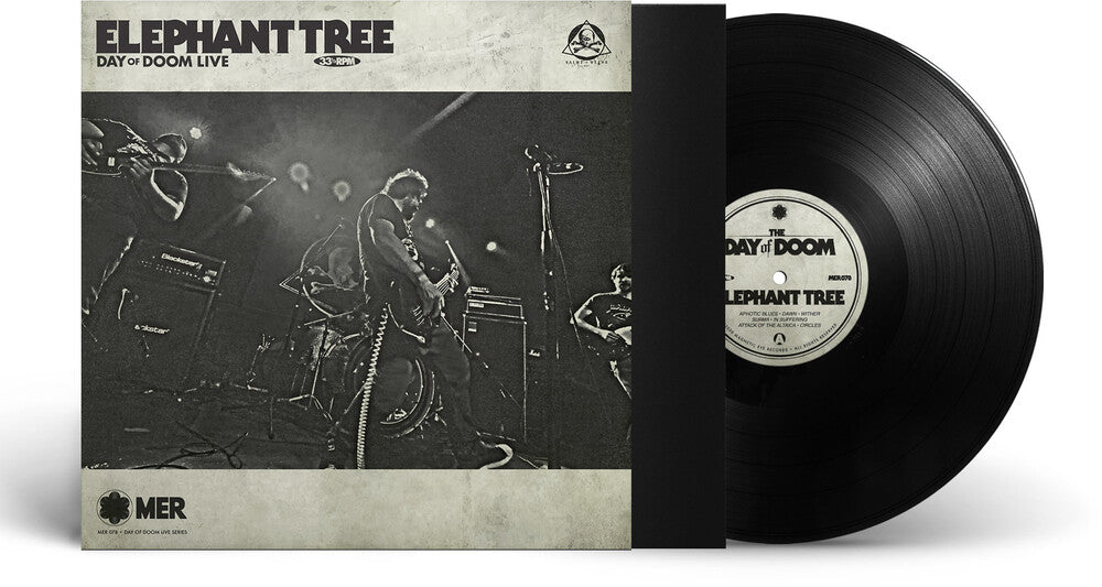 the album cover for Elephant Tree - Day Of Doom Live