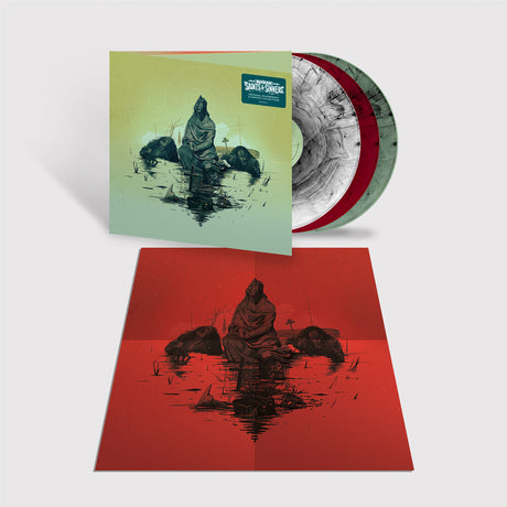 the album cover for The Walking Dead [TV Series] - The Walking Dead: Saints & Sinners (Original Soundtrack) [Red, Green & Clear Smoke 3LP]