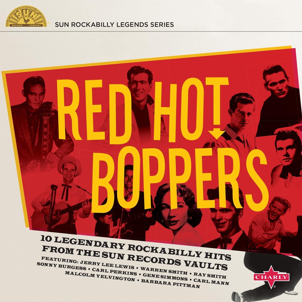the album cover for Red Hot Boppers / Various 10in - Red Hot Boppers (Various Artists)