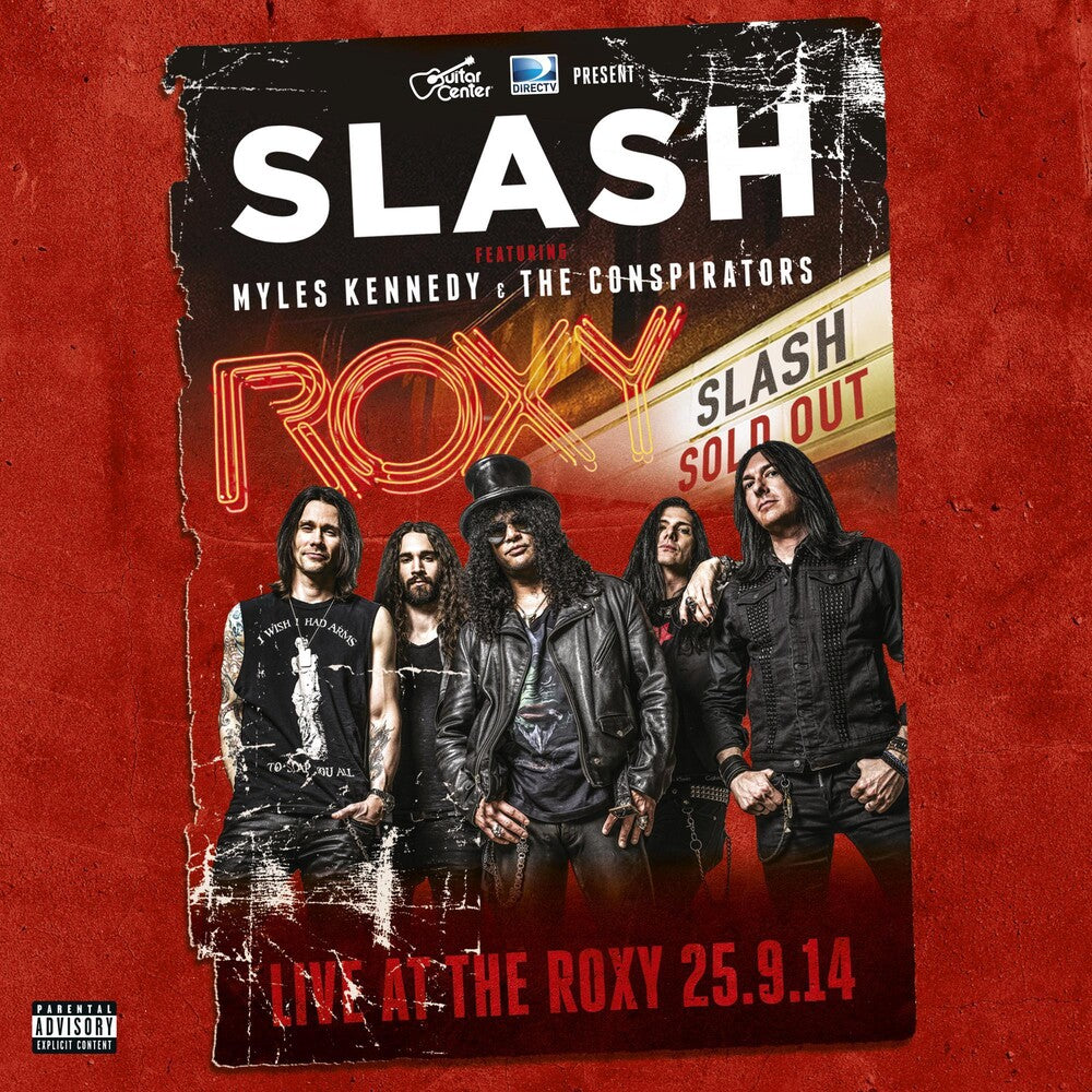 the album cover for Slash - Live At The Roxy [Limited Edition Gold 3LP]
