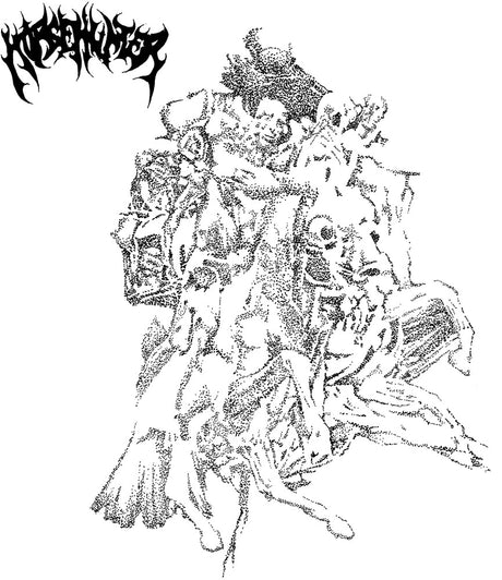 the album cover for Horsehunter - Horsehunter (Translucent Red with Black Splatter)