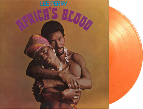 the album cover for Lee Perry - Africa's Blood [Limited 180-Gram Orange Colored Vinyl]