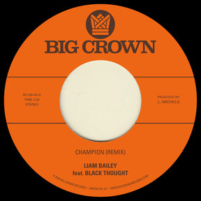 the album cover for Liam Bailey - Champion (Remix) / Ugly Truth (Remix)