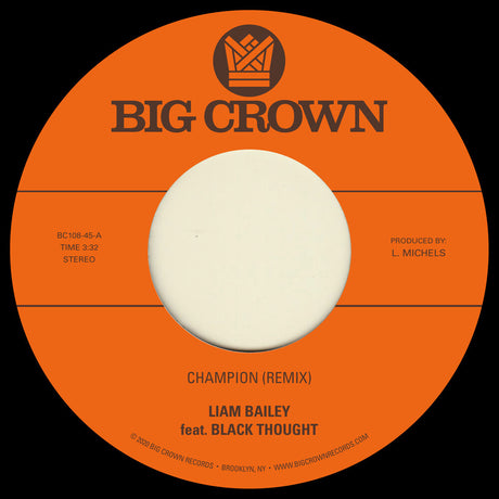 the album cover for Liam Bailey - Champion (Remix) / Ugly Truth (Remix)