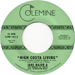 the album cover for Jake Najor Feat Mixmaster Wolf - High Costa Living / Grab A Soda