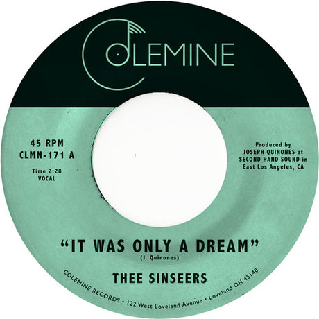 the album cover for e Sinseers - It Was Only A Dream