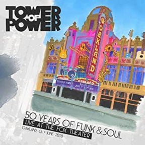 the album cover for Tower Of Power - 50 Years of Funk & Soul: Live at the Fox Theater - Oakland, CA - June 2018 [3LP]