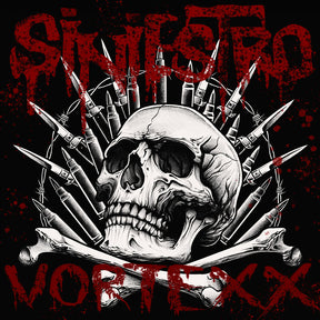 the album cover for Siniestro - Vortexx (Transparent Red Vinyl)