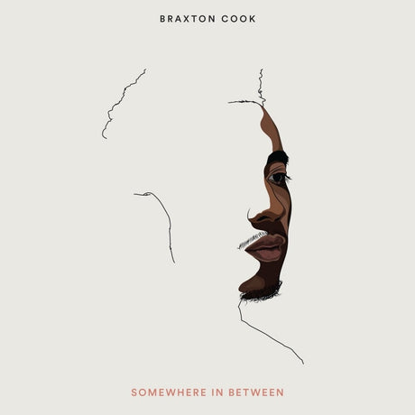 the album cover for Braxton Cook - Somewhere In Between