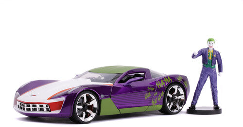 1:24 2009 Corvette Stingray Concept W/joker Figure - 1:24 2009 Corvette Stingray Concept W/joker Figure - Collectibles