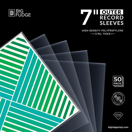 Big Fudge Bfos7x50us 7in Outer Slv 50 Pack Clear - Big Fudge Bfos7x50us 7in Outer Slv 50 Pack Clear - Bags/Sleeves