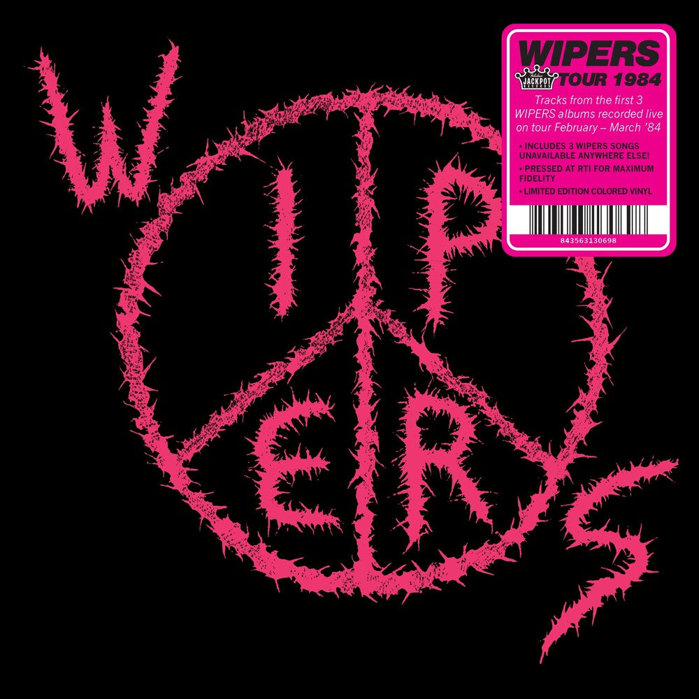 the album cover for Wipers - Wipers (Aka Wipers Tour 84) [Colored Vinyl] [Limited Edition] (Pnk)